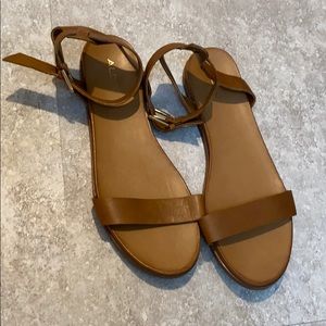 Brown Aldo flat sandals